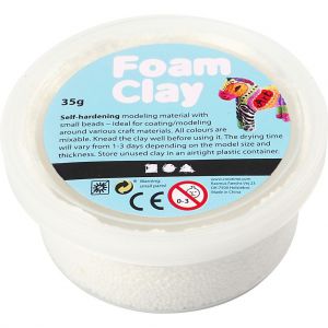 Masa modelarska Foam Clay 35 g, biała